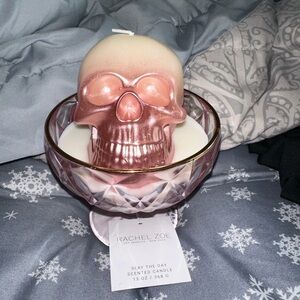 Rachel Zoe Halloween slay the day skull scented candle in a glass💀☠️💀☠️